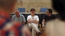 Juan Carlos Izagirre, Marian Beitialarrangoitia y Julen Arzuaga en Donostia-San Sebastián (23-06-2016). Foto: EFE