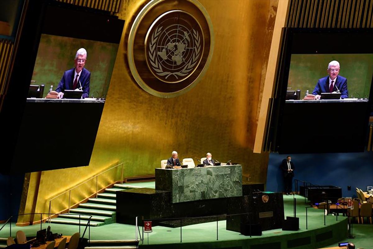 Antonio Guterres NBEko idazkari nagusia (artxiboko irudia)