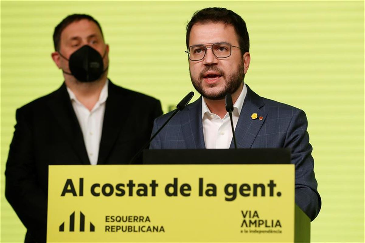 Pere Aragones ERCko hautagaia.