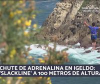 ¿Te atreverías a cruzar la cala de Tximistarri sobre una cuerda a 100 metros de altura?