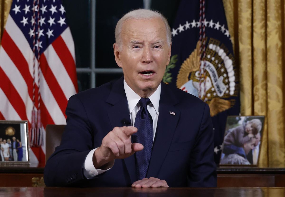 Joe Biden buruzagi estatubatuarra. Argazkia: EFE