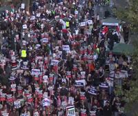Marchas en las principales capitales europeas en solidaridad con Palestina