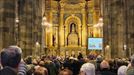 Juan Maria Uriarte Donostiako gotzain emerituaren omenezko hileta-elizkizuna. Argazkia: EITB