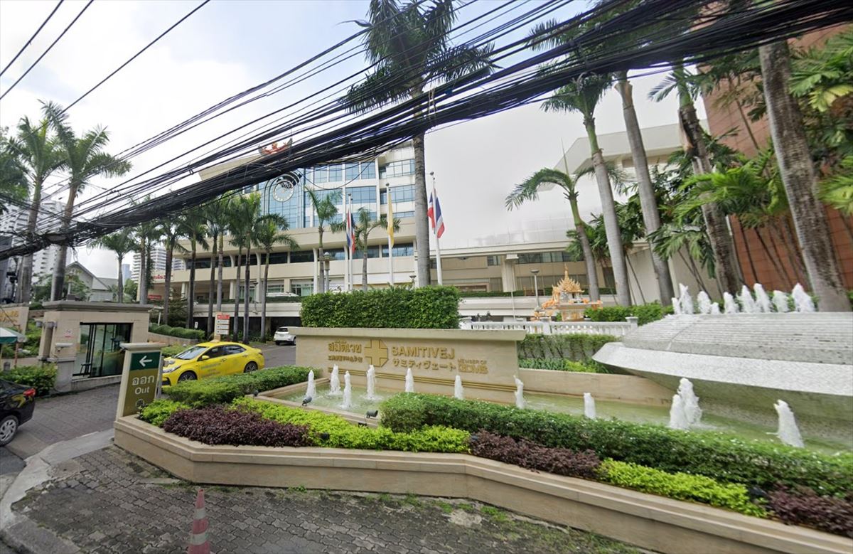 Hospital Santitivej de  Bangkok, donde está ingresado el donostiarra.