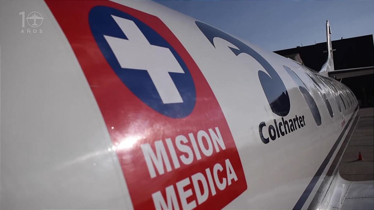 Un avión medicalizado. Imagen de archivo: EITB