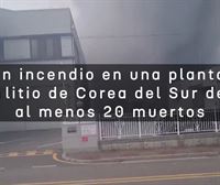 Hallados una veintena de cuerpos tras un incendio en una fábrica de baterías en Corea del Sur