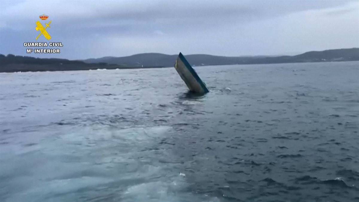 El narcosubmarino. Imagen obtenida de un vídeo de Agencias.