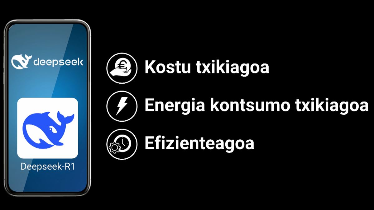 La app de IA, DeepSeek. 