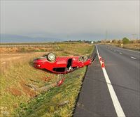 Tres heridos en Corella en un accidente con un conductor que da una tasa delictiva de alcohol