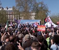 La izquierda francesa sale a la calle en defensa del Estado de Derecho, en respuesta al mitin de Le Pen