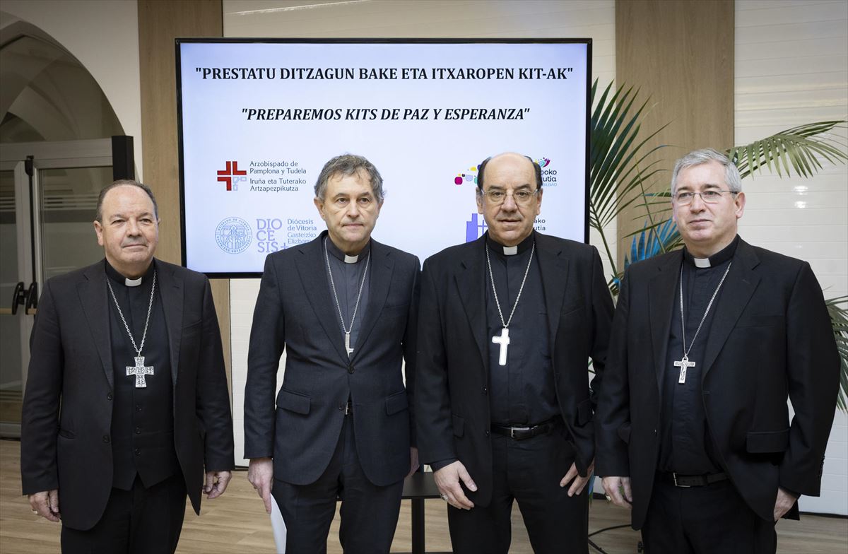 Obispos de Hego Euskal Herria. Foto: EFE.