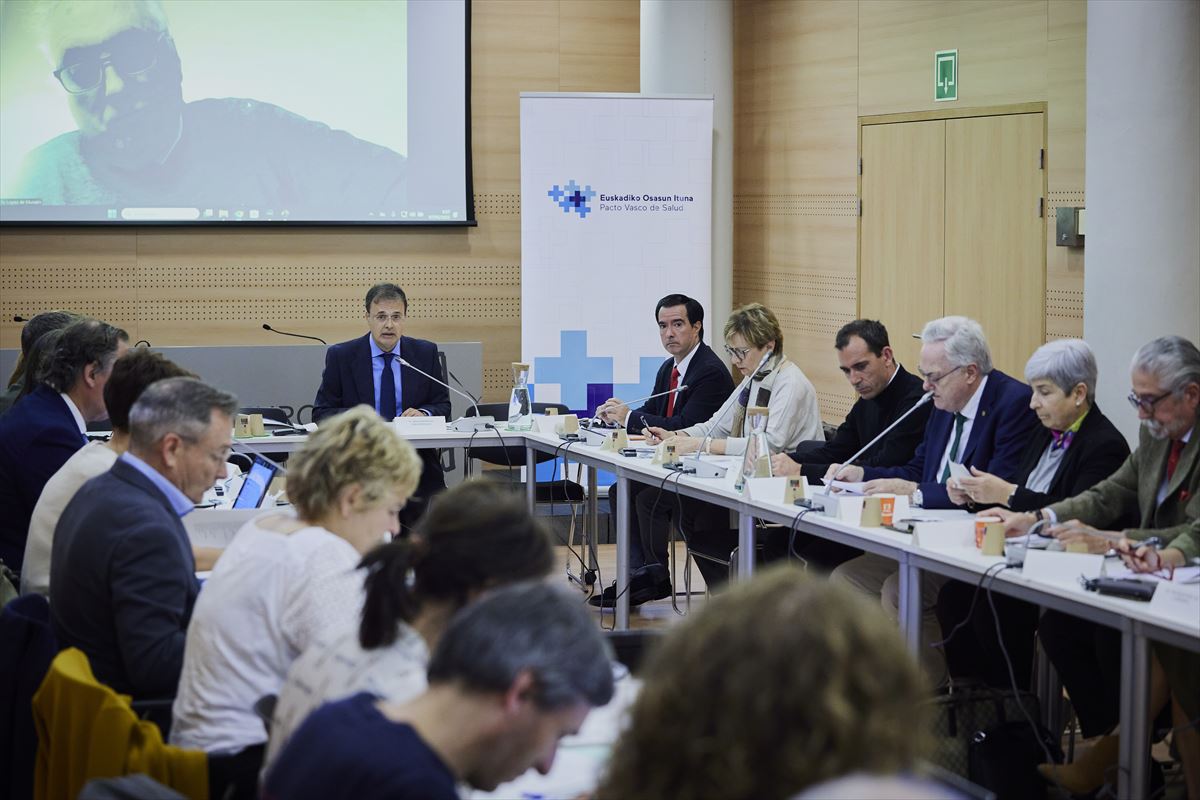 Reunión de hoy de la Mesa del Pacto Vasco de Salud