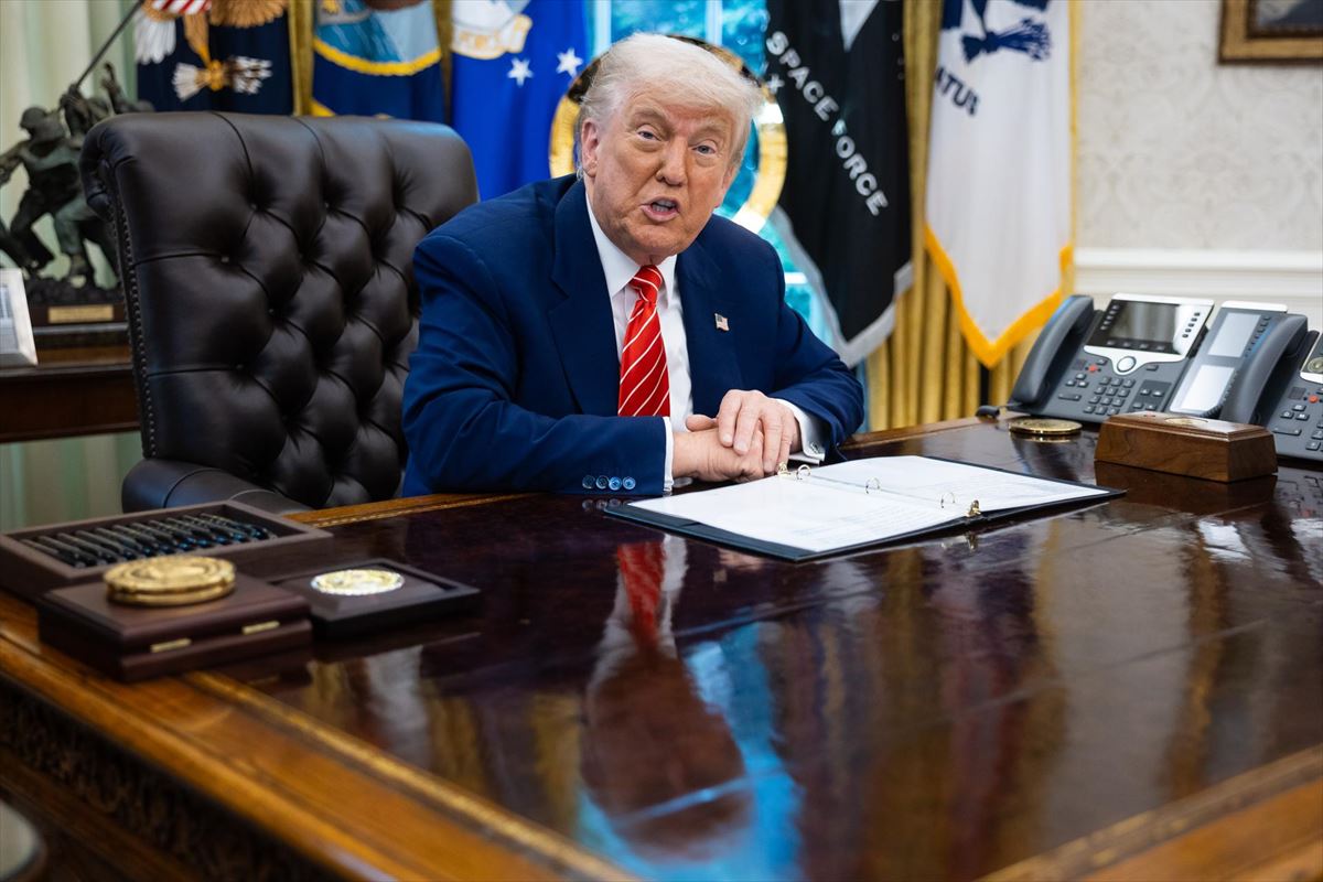 Trump, en la Casa Blanca. Foto: EFE