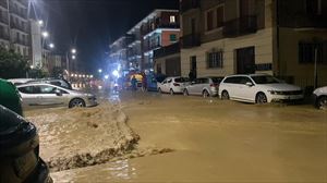 Las fuertes tormentas provocan inundaciones en Gipuzkoa
